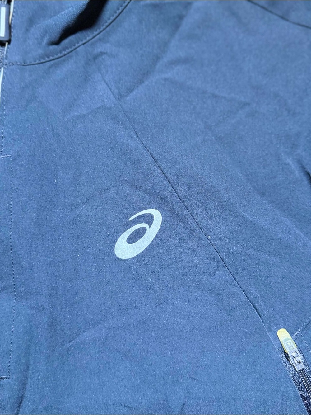 ASICS Men's Dark Navy Full-Zip Performance Jacket - Picture 3 of 7